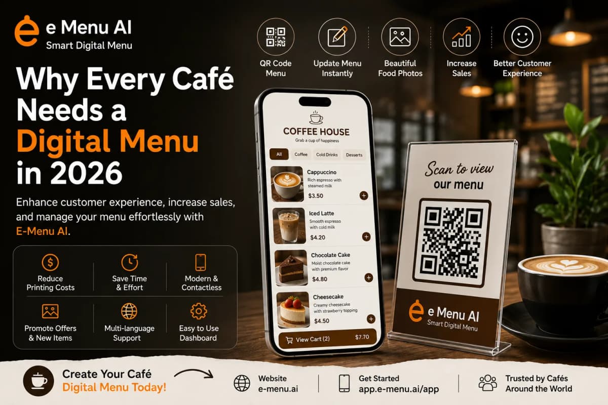 Digital Menu for Cafés – Enhance Customer Experience