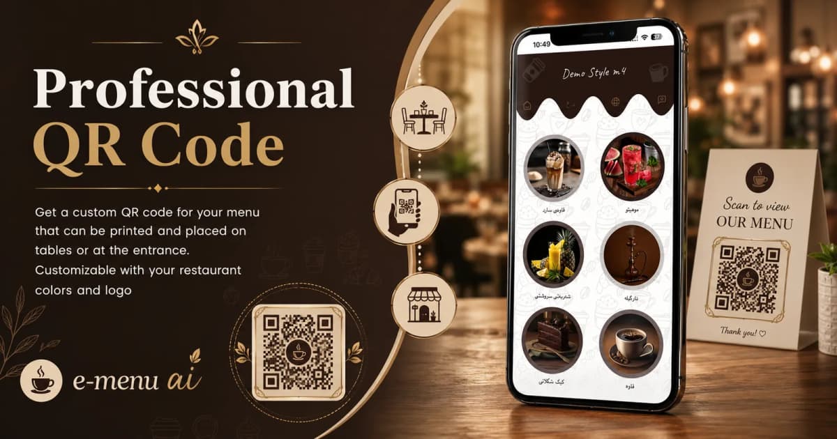 Professional QR Codes for Smarter Digital Menus