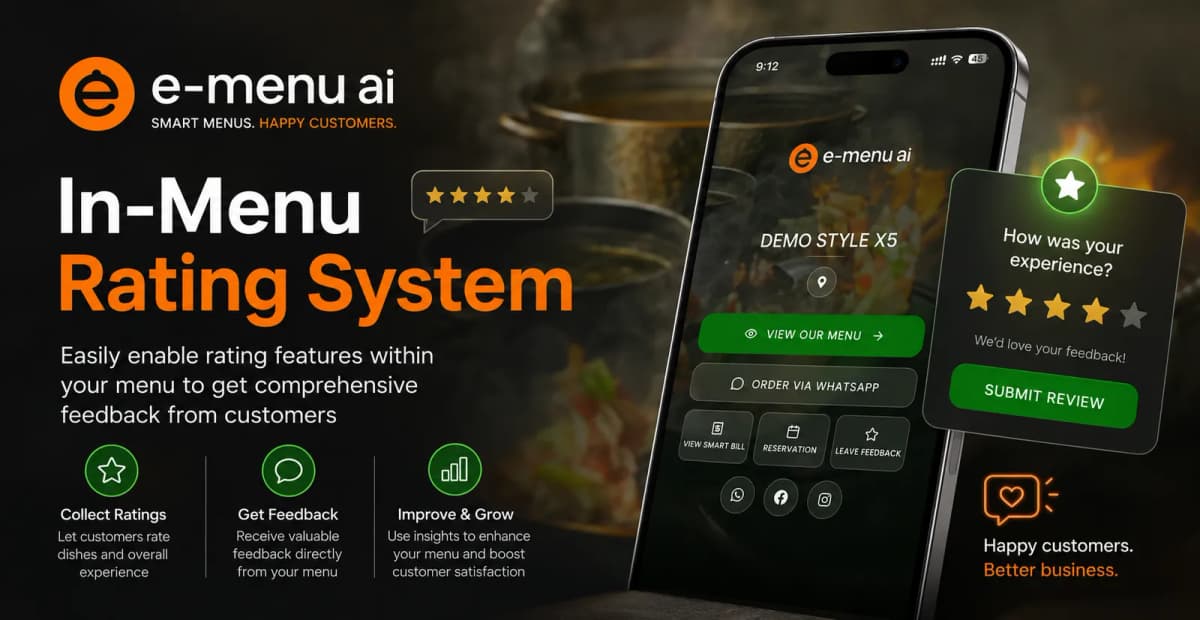 In-Menu Rating System: Turn Customer Feedback into Better Service