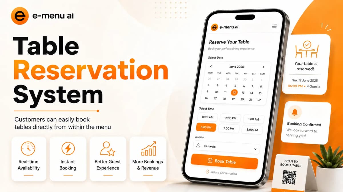 Make Every Table Count with e-menu ai