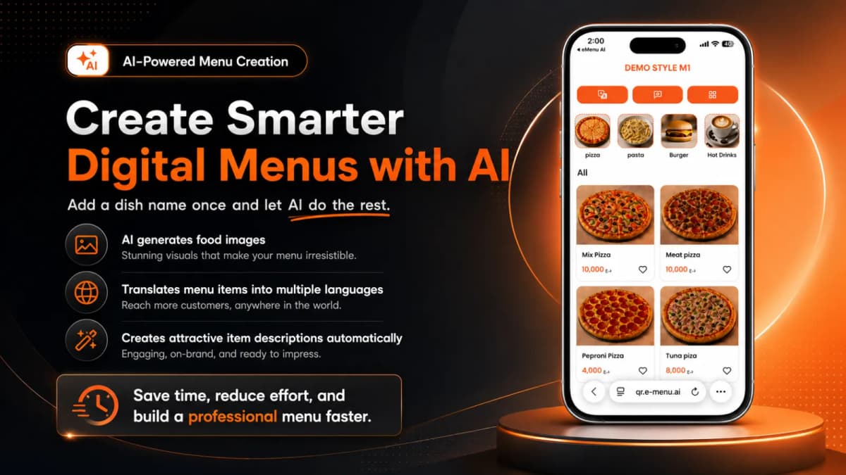 Revolutionize Your Restaurant with emenu ai: The Future of Digital Menus