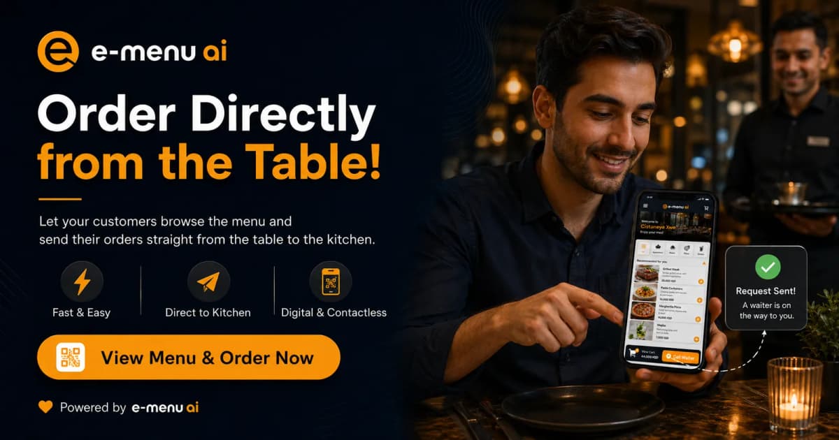 The Future of Dining: Revolutionizing the Restaurant Experience with e-menu ai