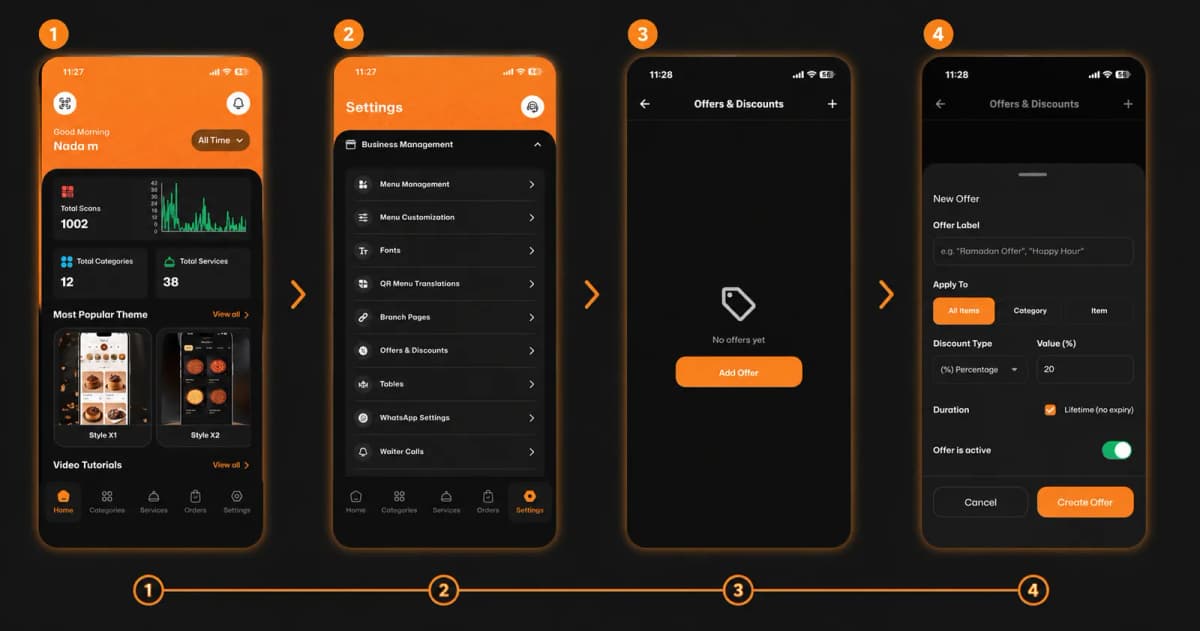 How to Set Up Offers & Discounts on eMenu AI: A Step-by-Step Guide