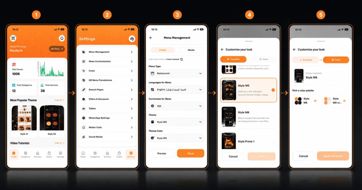 How to Change Your Menu's Template and Colors: A Step-by-Step Guide
