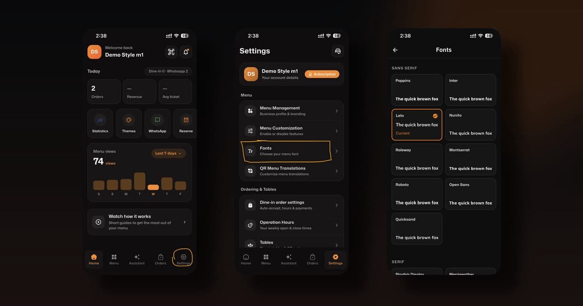 How to Change the Font on Your eMenu AI App: A Step-by-Step Guide